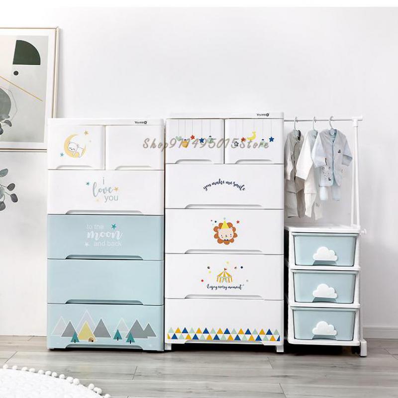 Baby Drawer Storage Cabinet Cabinet Children&s Wardrobe Storage Cabinet Baby Clothes Thickened Chest Of Drawers